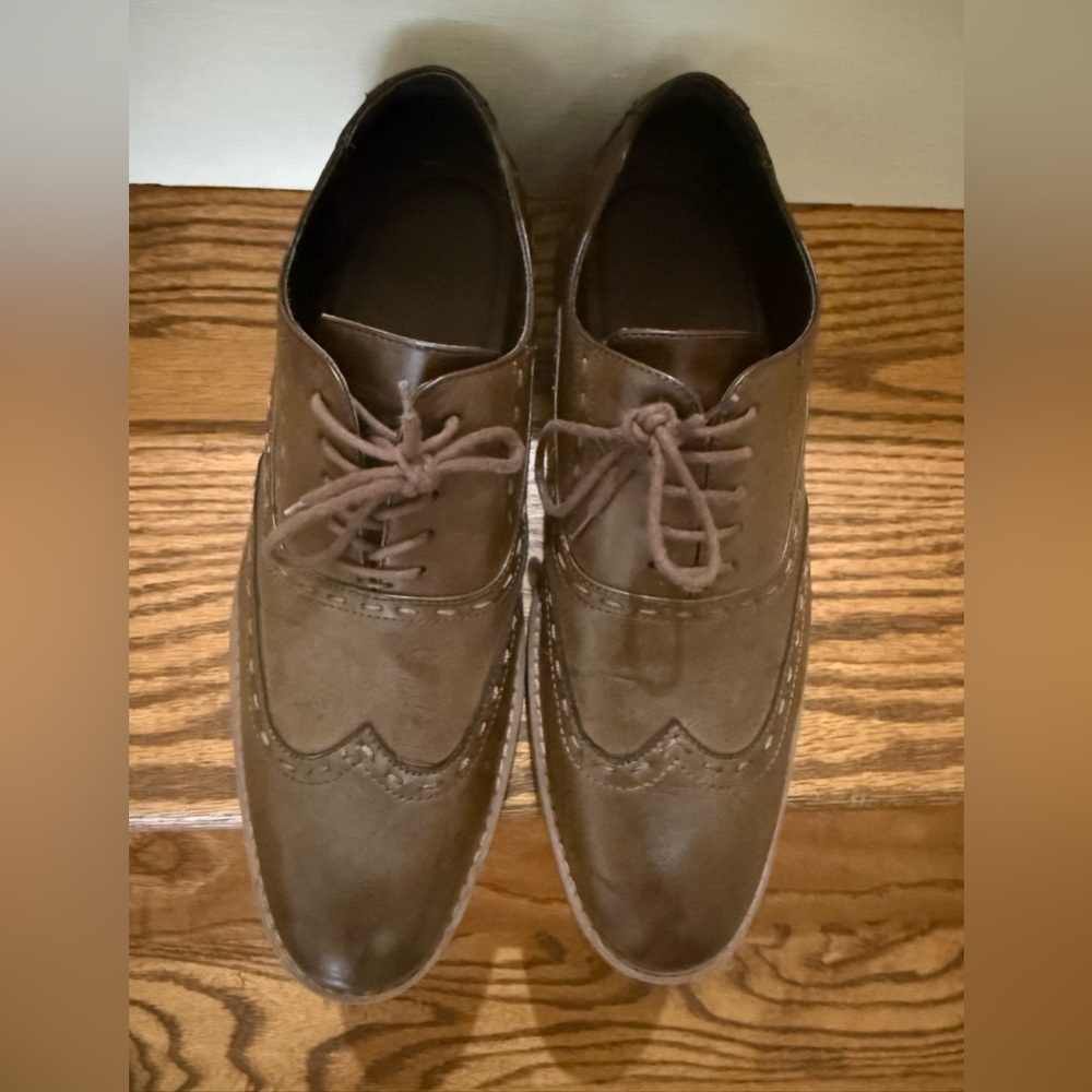 Men's Brown Leather Dress Shoes